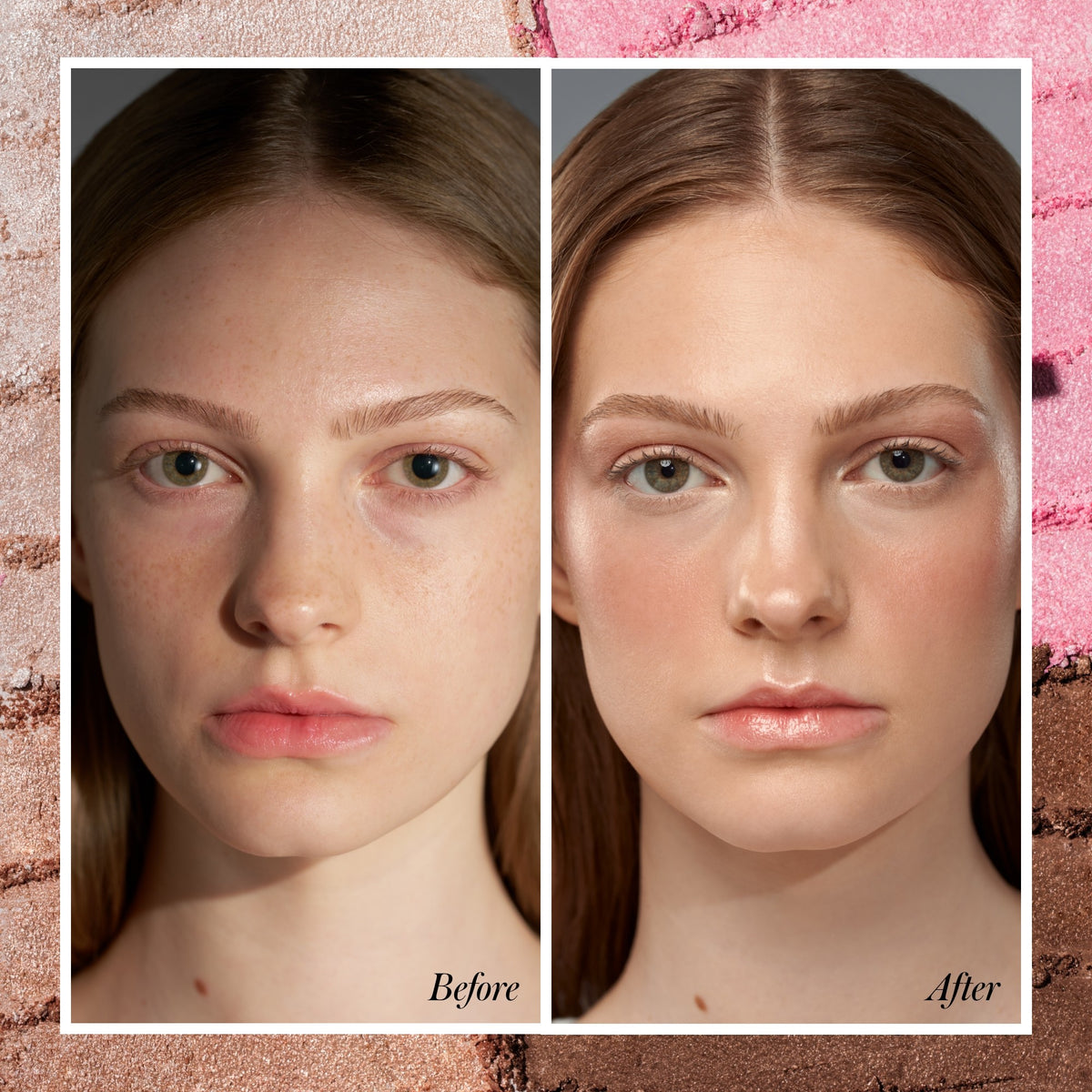 RMS Beauty ReDimension Daily Glow Palette – vorher und nachher
