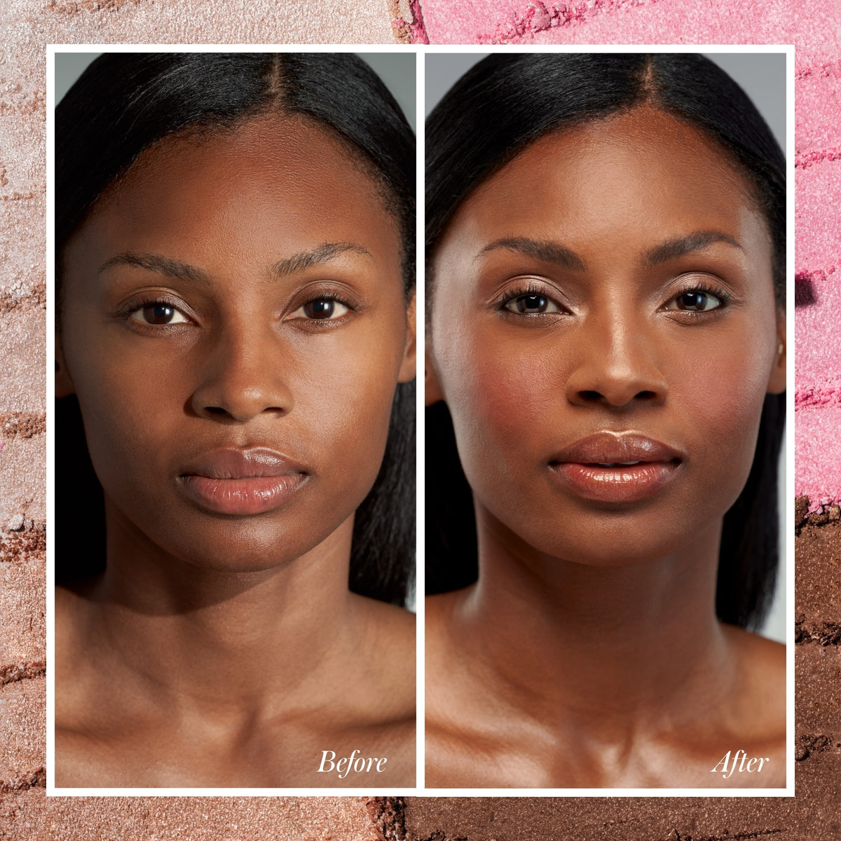 RMS Beauty ReDimension Daily Glow Palette – vorher und nachher