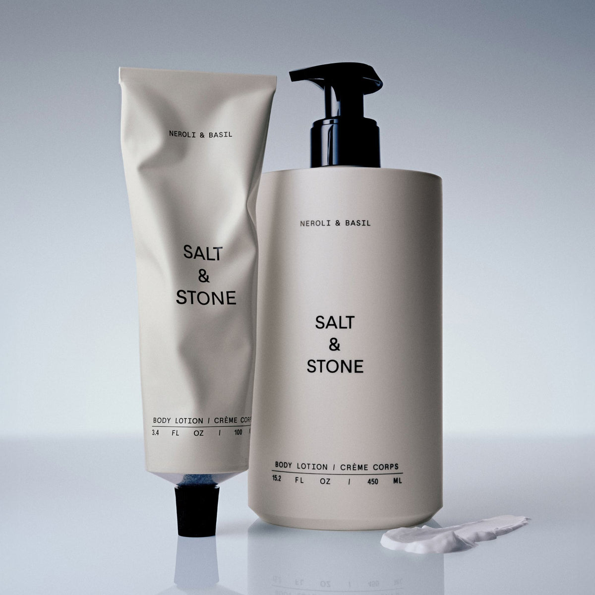 Salt & Stone Bodylotion Neroli & Basil, 450ml – mit Handcreme Neroli & Basil