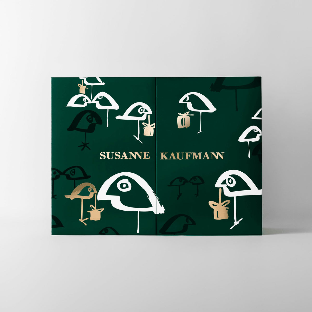Susanne Kaufmann Adventskalender 2026 – geschlossene Box mit Vogelmotiv