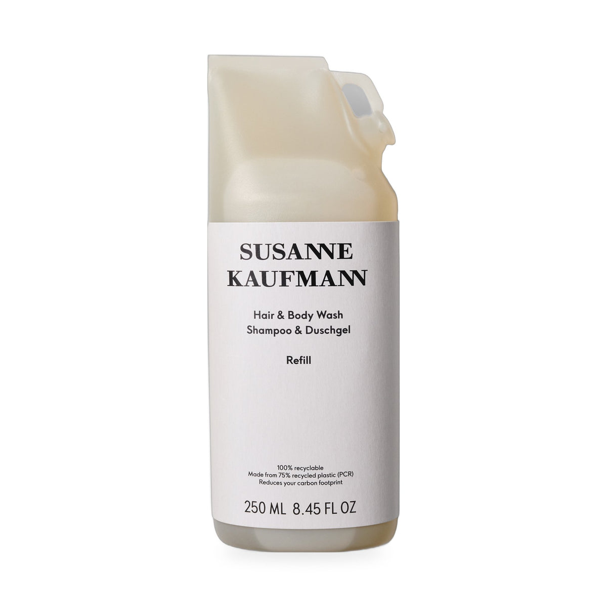 Susanne Kaufmann Body Wash Refill / Duschgel für Körper & Haar Nachfüllpack, 250ml – Packshot Nachfüllbeutel