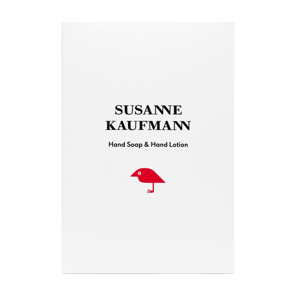 Susanne Kaufmann Hand Soap & Hand Lotion / Handseife & Handlotion im Set, 2 x 250ml – Geschenkbox Vorderseite