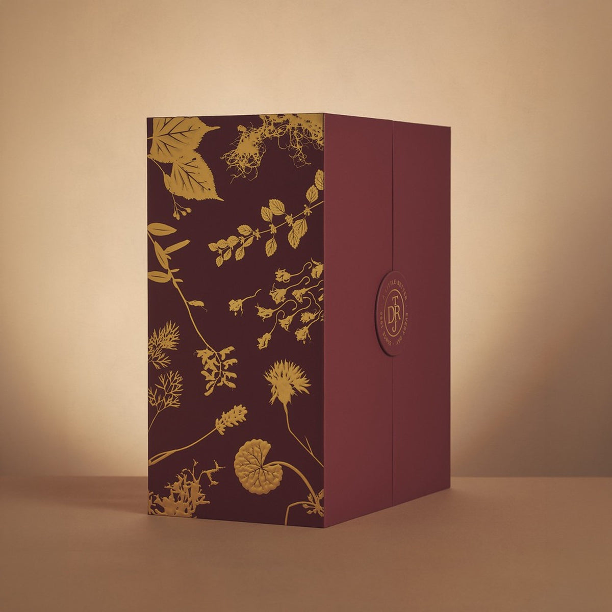 TEAM DR JOSEPH Adventskalender 2026 – Box mit goldenen Pflanzenmotiven