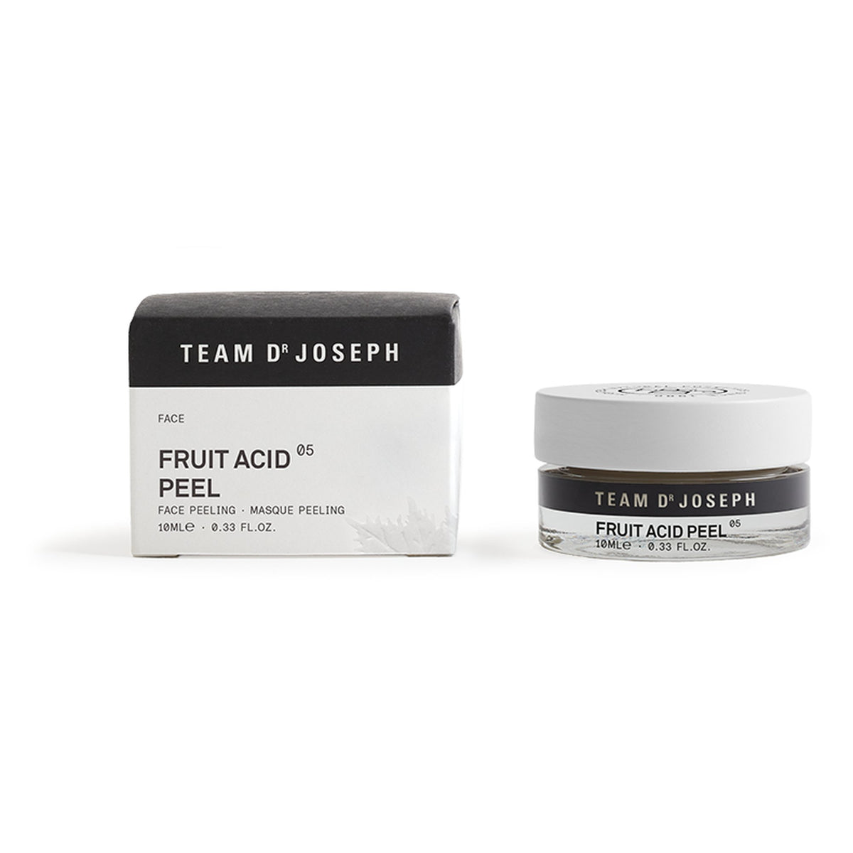 TEAM DR JOSEPH Fruit Acid Peel, 10ml – Reisegröße – Tiegel mit Faltschachtel