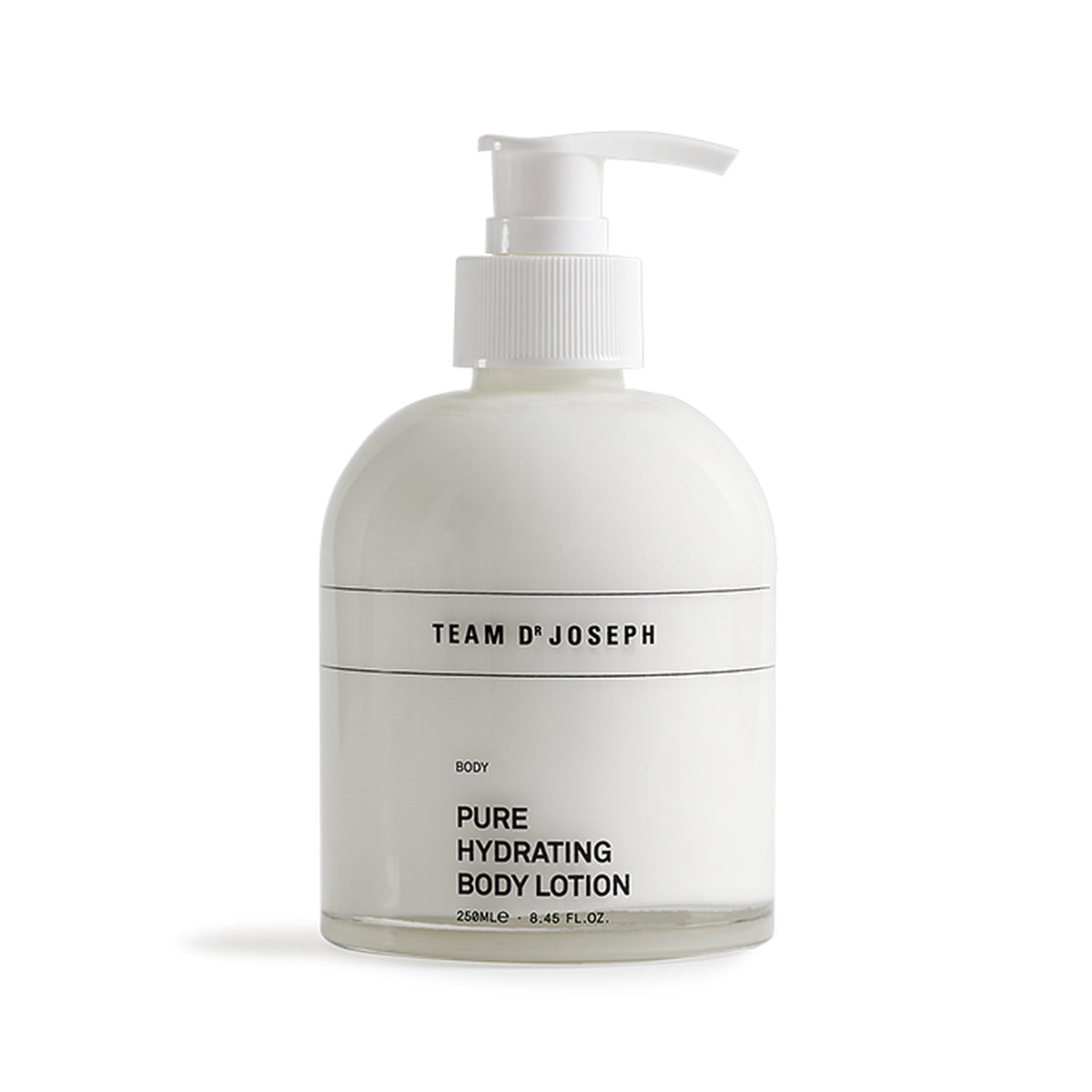 TEAM DR JOSEPH Pure Hydrating Body Lotion 250 ml – Glasflakon mit Pumpspender