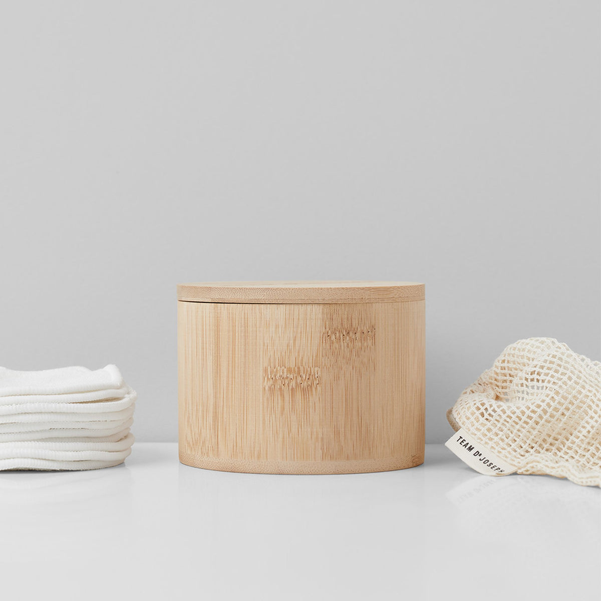 TEAM DR JOSEPH Reusable Bamboo Pads (waschbar), 10 Stück – Dose, Pads und Wäschebeutel