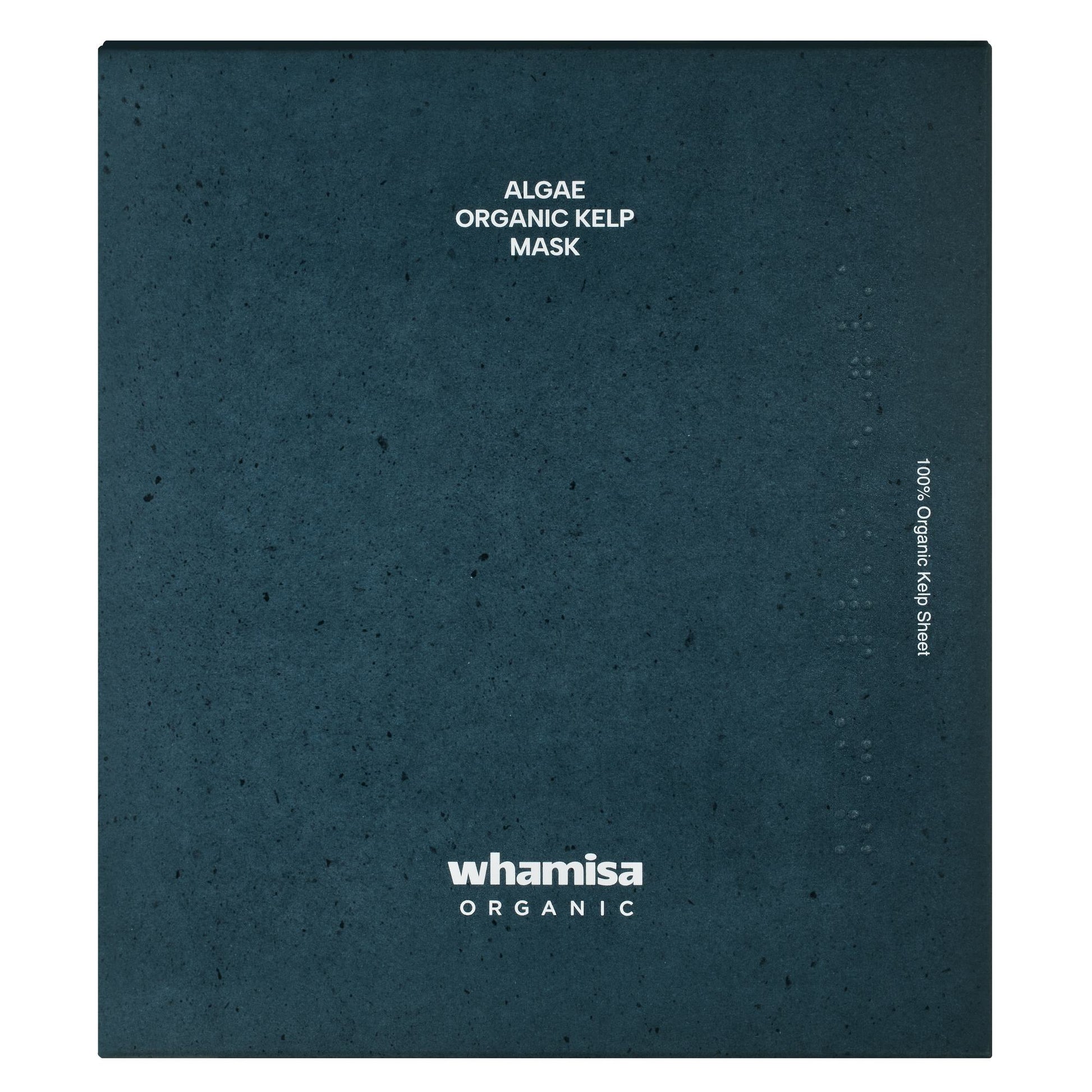 WHAMISA Algae Kelp Mask 5er-Set: dunkelblaue Umverpackung, Vorderseite