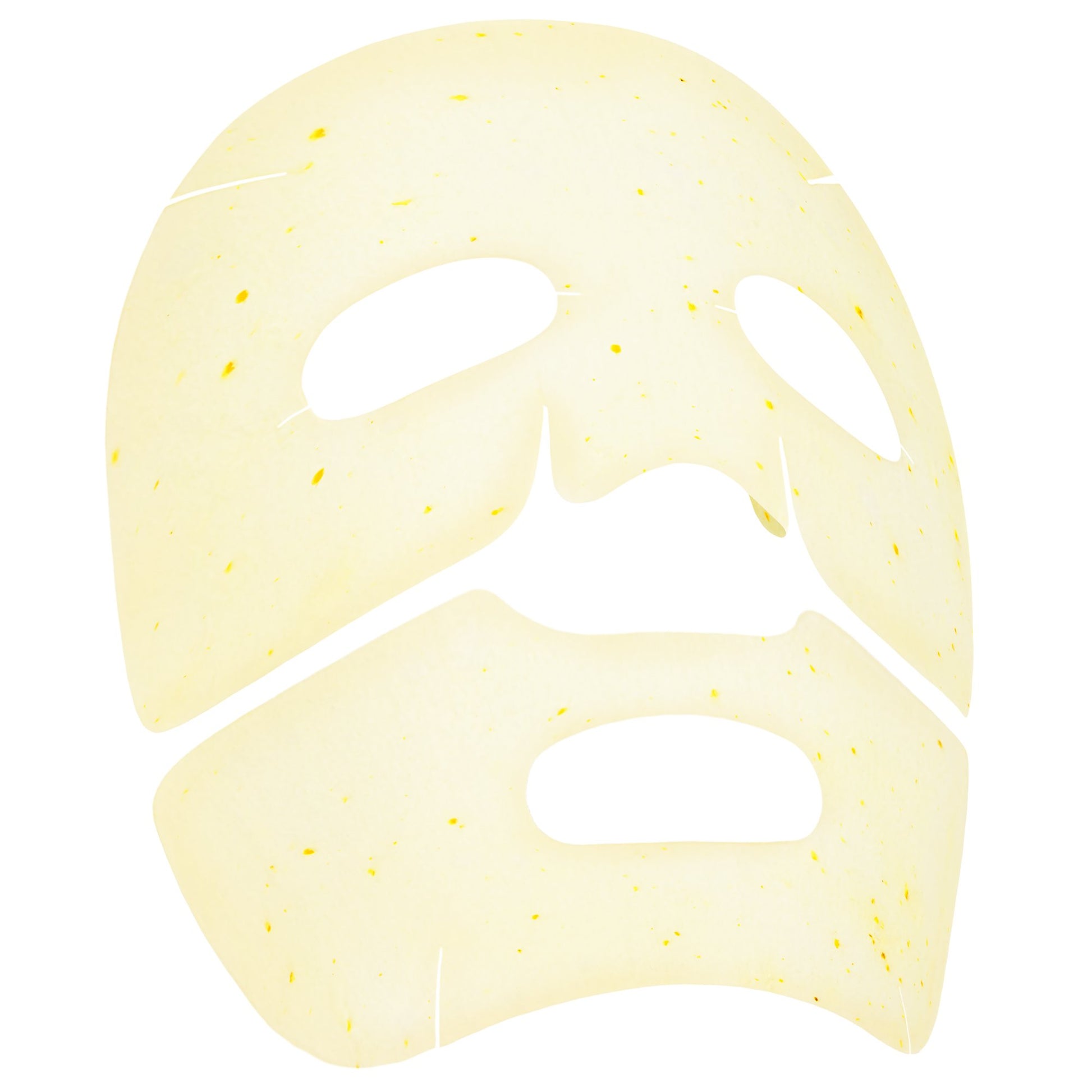 Zweiteilige Hydrogel-Maske für Augen- und Mundpartie, ausgebreitet