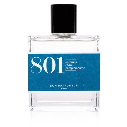 Bon Parfumeur Eau de Parfum 801 Sea Spray, Cedar and Grapefruit, 100ml