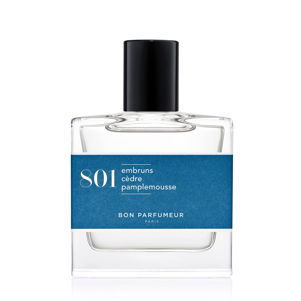 Bon Parfumeur Eau de Parfum 801 Sea Spray, Cedar and Grapefruit, 30ml