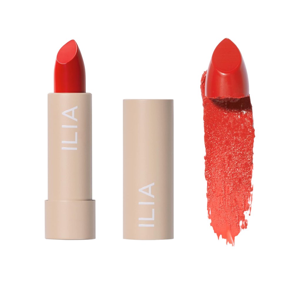 Color Block Lippenstift in der Farbe Flame von Ilia Beauty